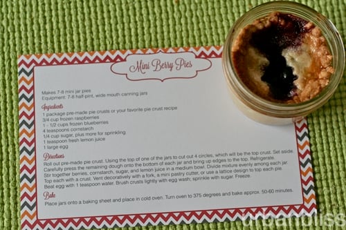 Mini Berry Pies in a Jar