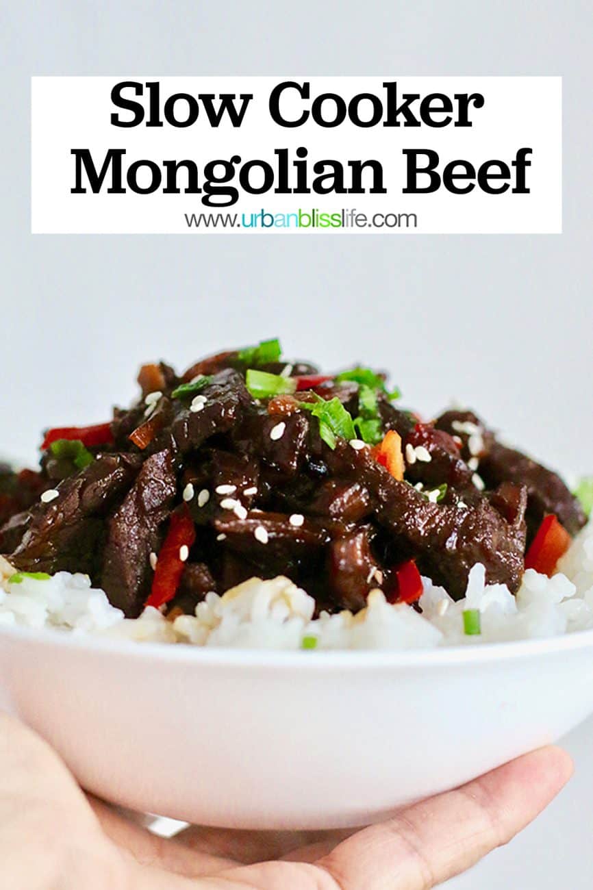 Slow Cooker Mongolian Beef easy, hearty Chinese food recipe